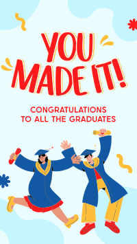 Quirky Graduation Facebook story Image Preview