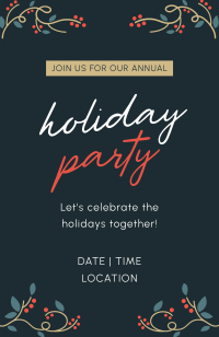 Holiday Season Greeting Invitation Design