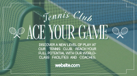 Elegant Tennis Club Animation Preview