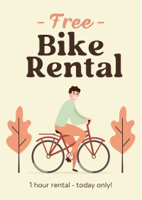 Free Bike Rental Flyer Design
