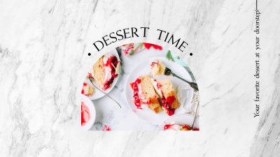 Dessert Time Delivery Facebook event cover Image Preview