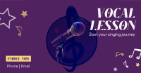 Vocal Lesson Facebook Ad Design
