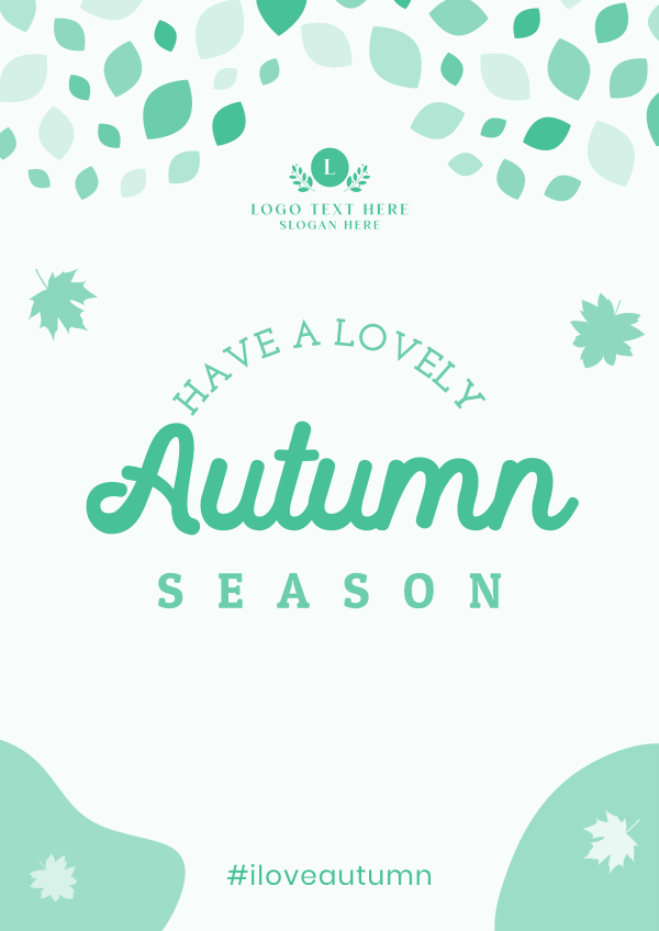 Autumn Leaf Mosaic Flyer Design Image Preview