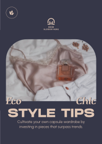 Eco Chic Tips Poster Design