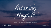 Playlist for Stress Facebook Event Cover Design