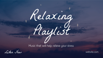Playlist for Stress Facebook event cover Image Preview