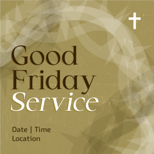  Good Friday Service Instagram post Image Preview