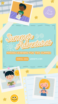 Summer Education Bulletin Facebook Story Design