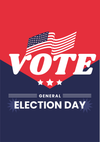 US General Election Flyer Design