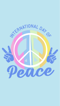 Peace Day Symbol Instagram Story Design
