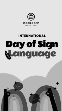 Sign Language Day Instagram story Image Preview