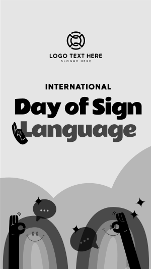 Sign Language Day Instagram story Image Preview