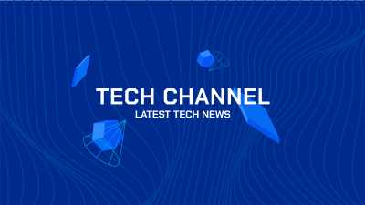 Tech Channel YouTube cover (channel art) Image Preview