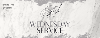 Ash Wednesday Simple Reminder Facebook cover Image Preview