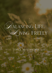Balanced Life Motivation Flyer Image Preview