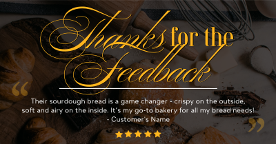 Bread and Pastry Feedback Facebook ad Image Preview