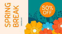 Spring Break Sale Facebook Event Cover Design