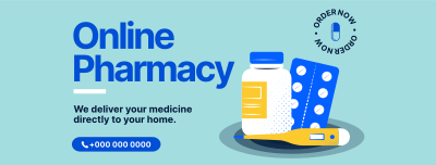 Online Pharmacy Facebook cover Image Preview