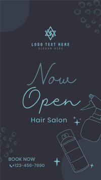 Hair Salon Opening TikTok video Image Preview