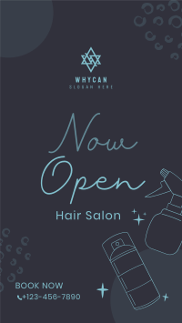 Hair Salon Opening TikTok video Image Preview