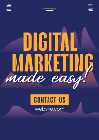 Digital Marketing Business Solutions Poster Design