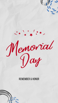 Memorial Day Doodle Instagram story Image Preview