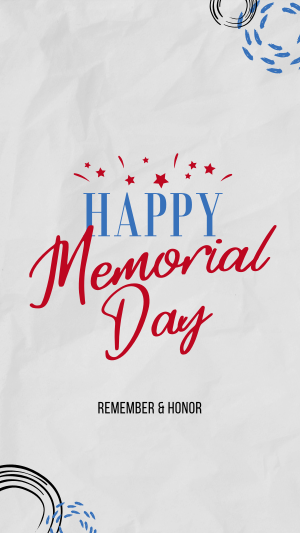 Memorial Day Doodle Instagram story Image Preview