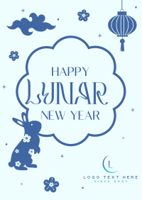 Lunar New Year Rabbit Poster Image Preview