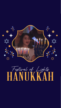 Celebrate Hanukkah Family YouTube Short Design