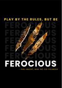 Be ferocious Flyer Image Preview