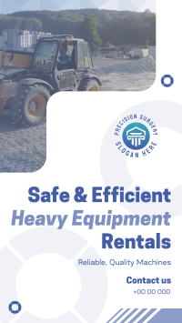 Corporate Heavy Equipment Rentals TikTok Video Image Preview