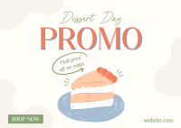 Delicious Cake Slice Postcard Design