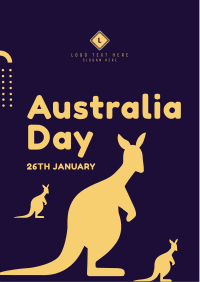 Kangaroo in Australia Flyer Image Preview