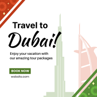 Dubai Travel Booking Instagram Post Design