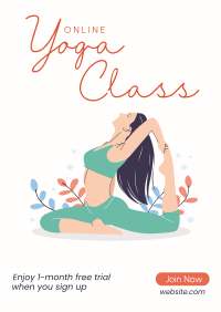 Online Yoga Class Poster Image Preview