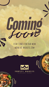 New Menu Coming Soon TikTok Video Image Preview