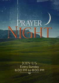 Prayer Night  Poster Design
