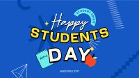 Happy Students Day Facebook Event Cover Design