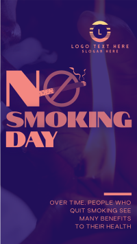 Sleek Non Smoking Day TikTok video Image Preview