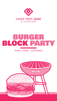 Burger Grill Party Facebook Story Design