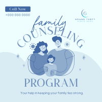 Family Counseling Program Instagram Post Design
