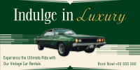 Luxury Vintage Car Twitter post Image Preview