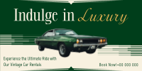 Luxury Vintage Car Twitter Post Image Preview