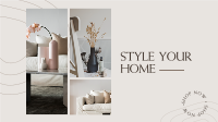 New Collection Home Decor Facebook Event Cover Design