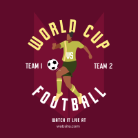World Cup Football Player Instagram Post Design