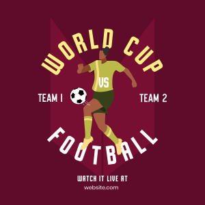 World Cup Football Player Instagram post Image Preview