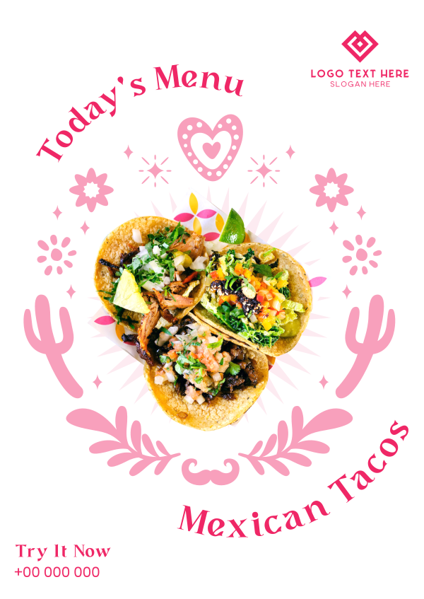 Mexican Taco Poster Design Image Preview