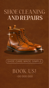 Shoe Repair Vintage Instagram Reel Image Preview