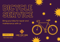 Plan Your Bike Service Postcard Image Preview