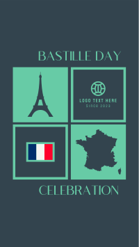 Tiled Bastille Day Instagram Story Preview